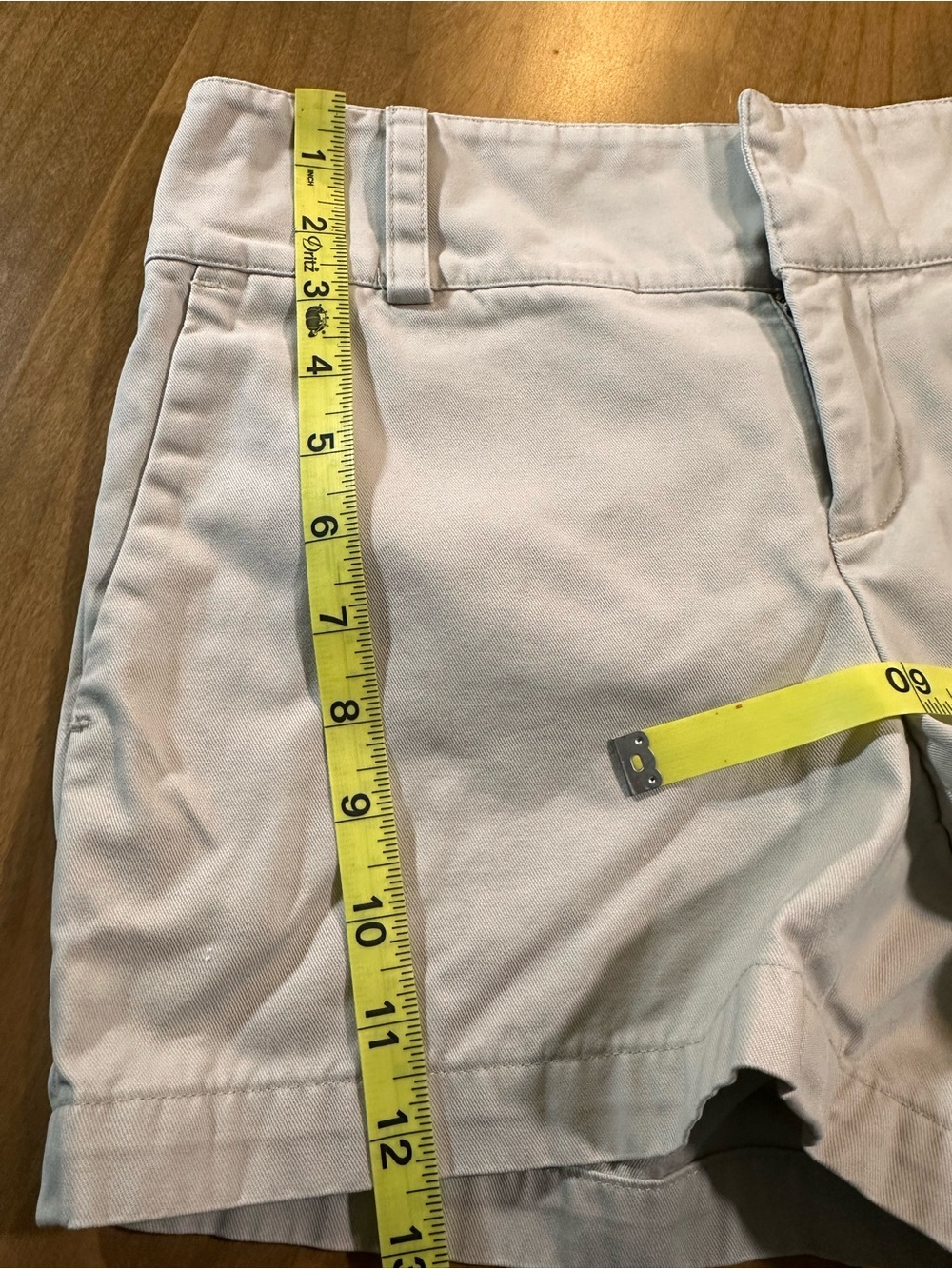 Banana Republic Khaki Cotton Shorts Womens 0 Beige Classic Chino Shorts - Picture 3 of 7